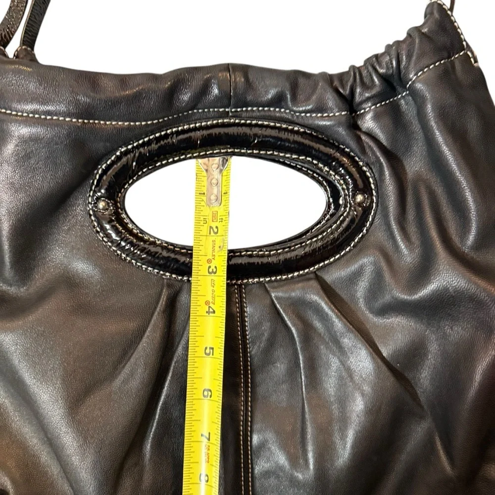 CYNTHIA ROWLEY  HOBO with shoulder straps Black Leather Women's Bag